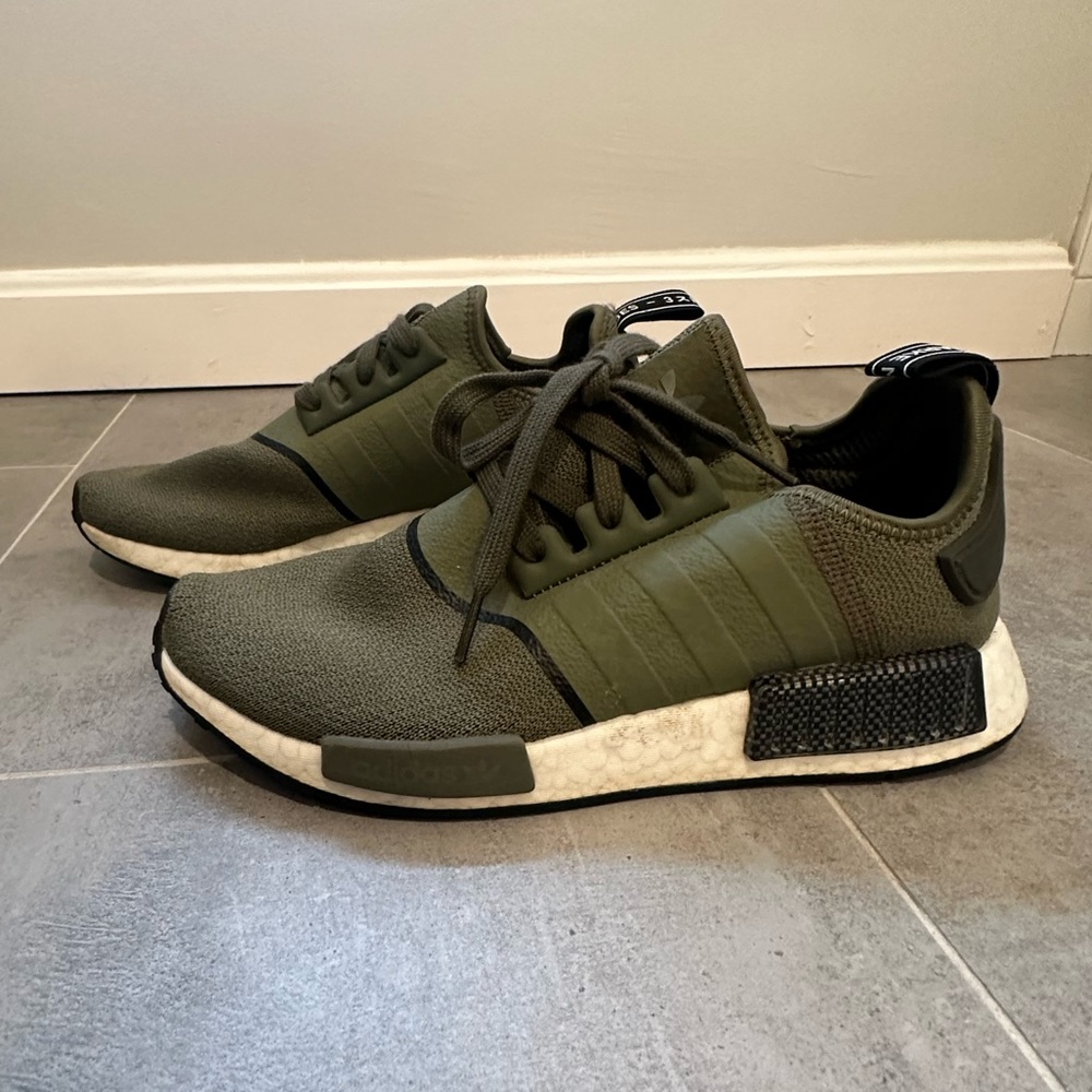 Army Green Adidas NMD_R1 Sneakers